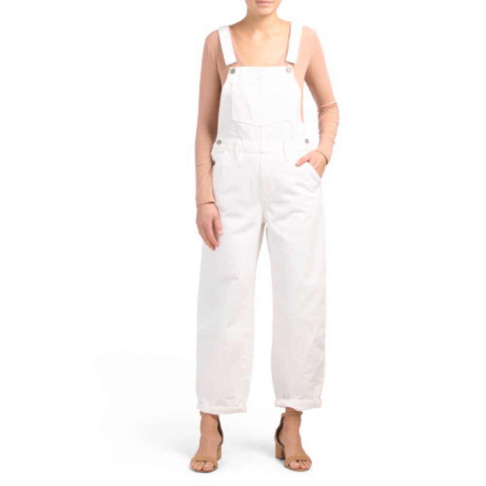 NWT Levi’s Baggy Overalls Clean Sweep White